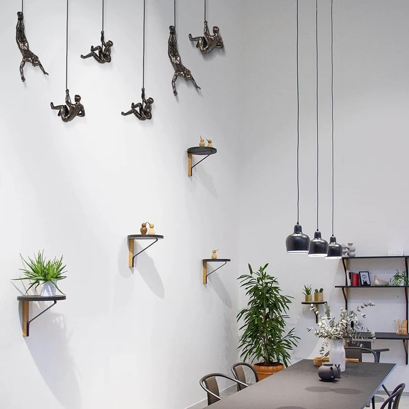 Euroselle Handmade Resin Climbing Wall Sculpture For Dynamic Movement And Depth