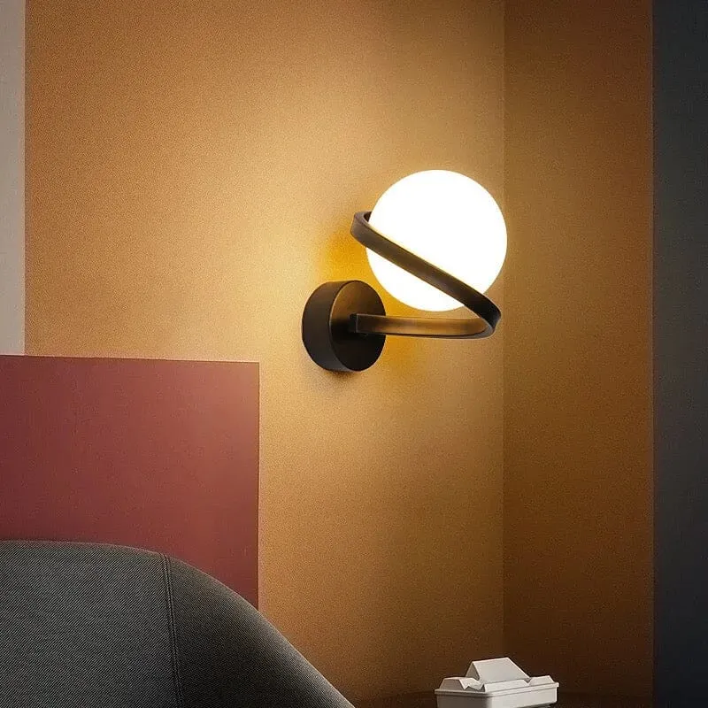 Noah Copper LED Wall Lights By Euroselle Warm Ambient Glow