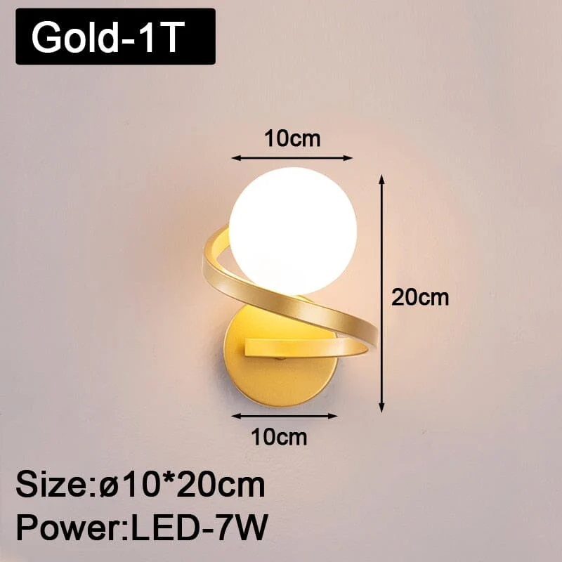 Noah Copper LED Wall Lights By Euroselle Warm Ambient Glow