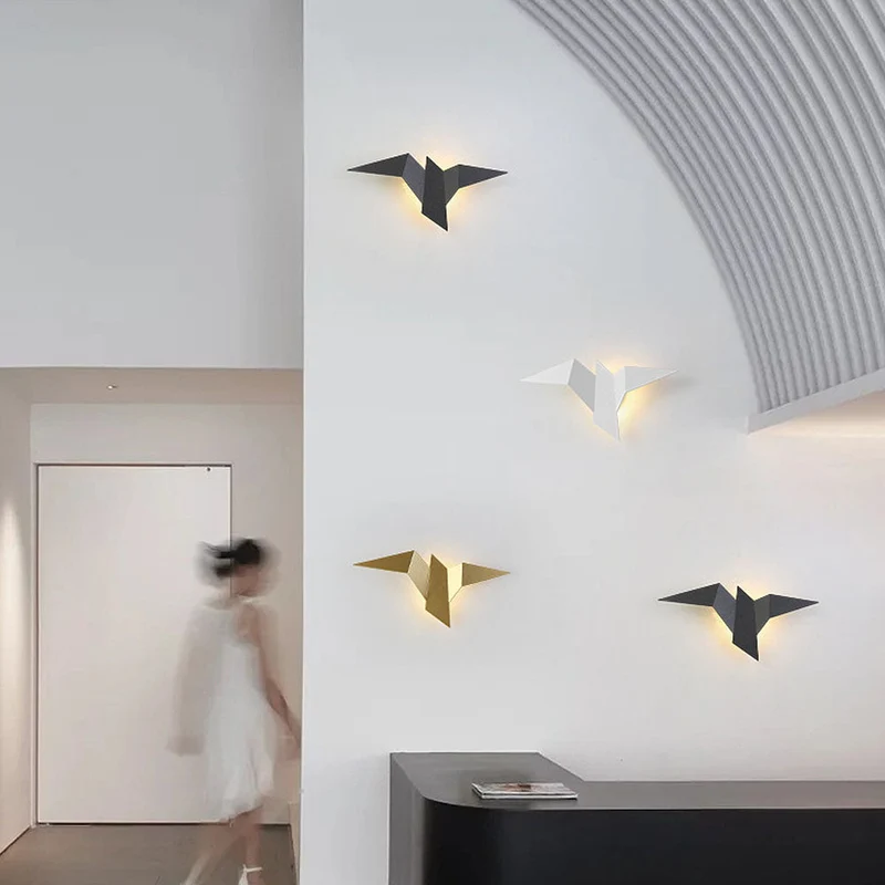 Alora Bird-Shaped Iron Wall Light With LED Euroselle