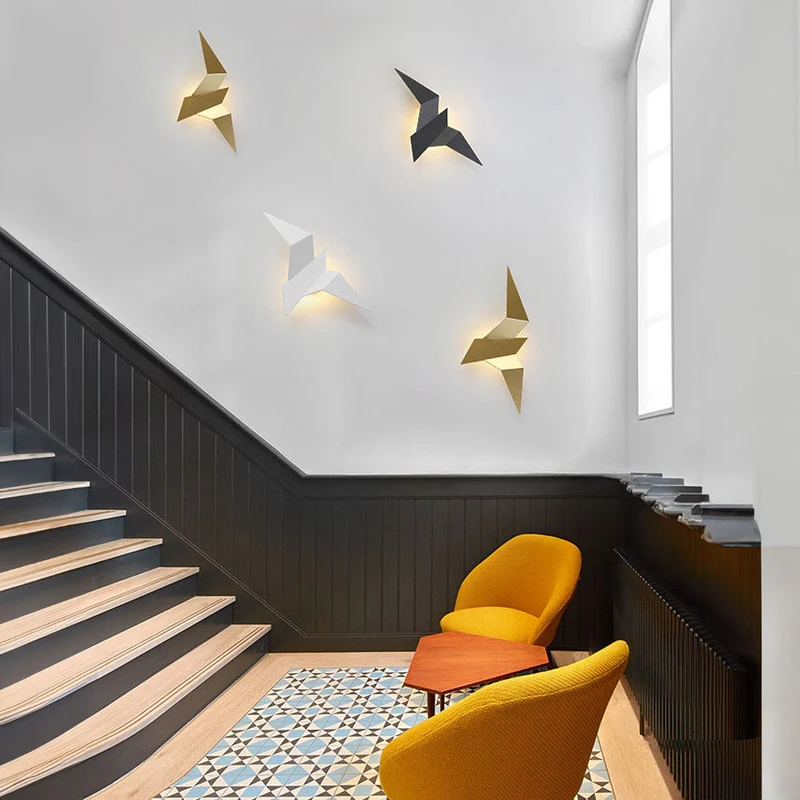 Alora Bird-Shaped Iron Wall Light With LED Euroselle
