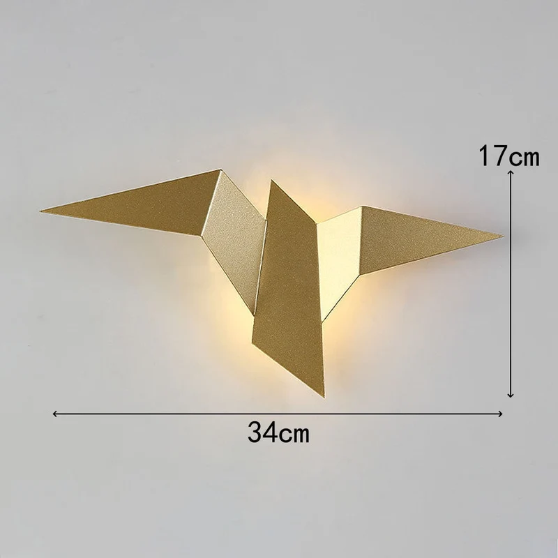 Alora Bird-Shaped Iron Wall Light With LED Euroselle