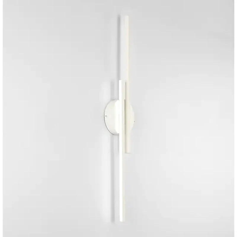 Euroselle Lumiara Twin Linear LED Wall Light Black And White Metal