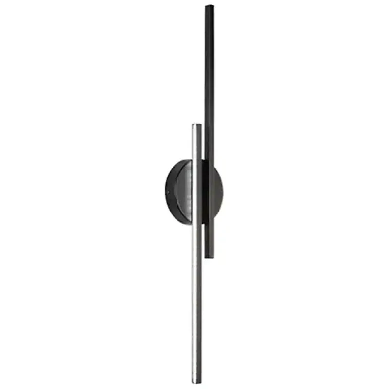 Euroselle Lumiara Twin Linear LED Wall Light Black And White Metal