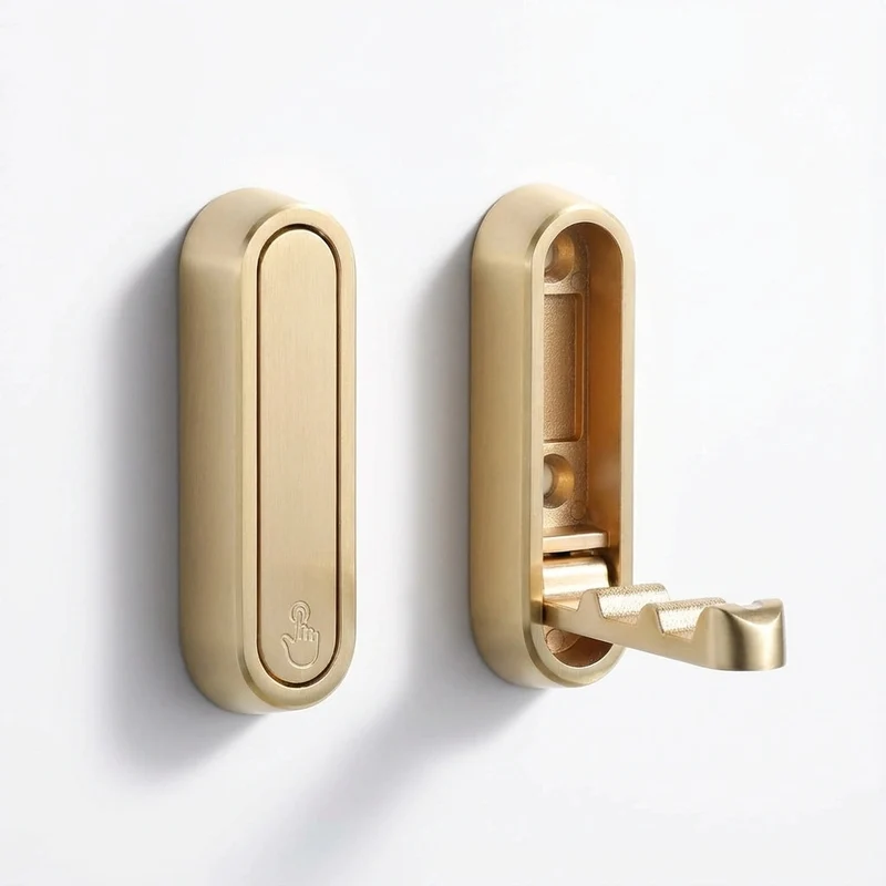 Euroselle Foldable Zinc Alloy Wall Coat Hook For Space Saving Organization