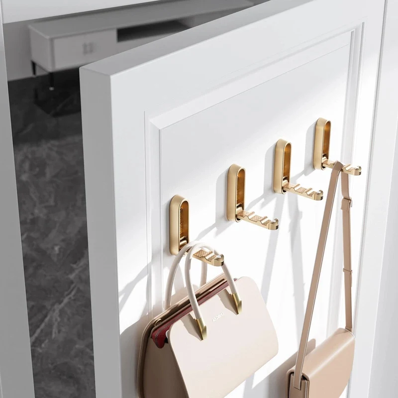 Euroselle Foldable Zinc Alloy Wall Coat Hook For Space Saving Organization