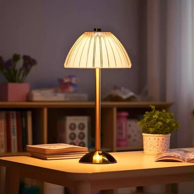 CrystalBeam Wireless Table Lamp With Sparkling Crystals Euroselle