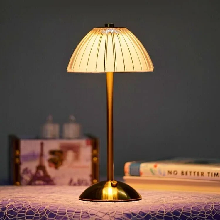 CrystalBeam Wireless Table Lamp With Sparkling Crystals Euroselle