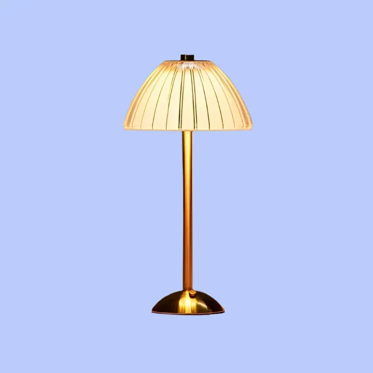 CrystalBeam Wireless Table Lamp With Sparkling Crystals Euroselle