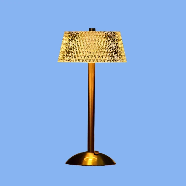 CrystalBeam Wireless Table Lamp With Sparkling Crystals Euroselle