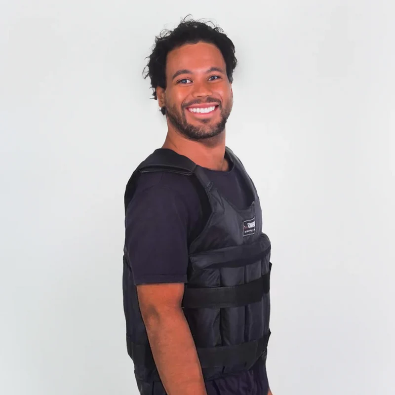 Euroselle Adjustable 110 Lb Weighted Vest For Strength Training