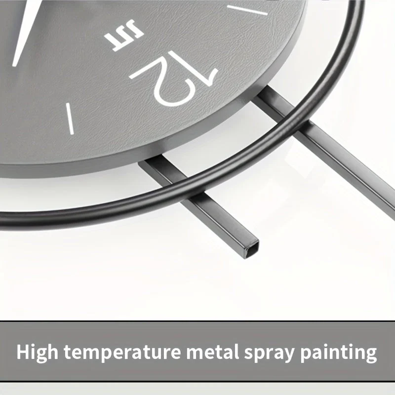 Euroselle Silent Scandinavian Iron Wall Clock Minimalist Contemporary