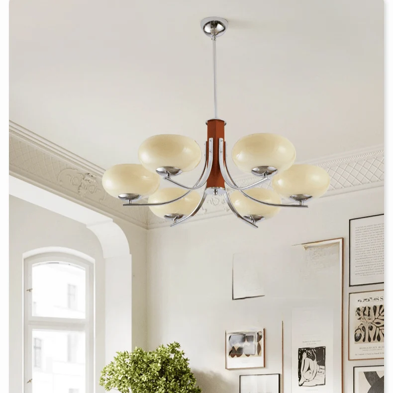 Marcelli Modern Minimalist LED Chandelier In Bauhaus Style By Euroselle