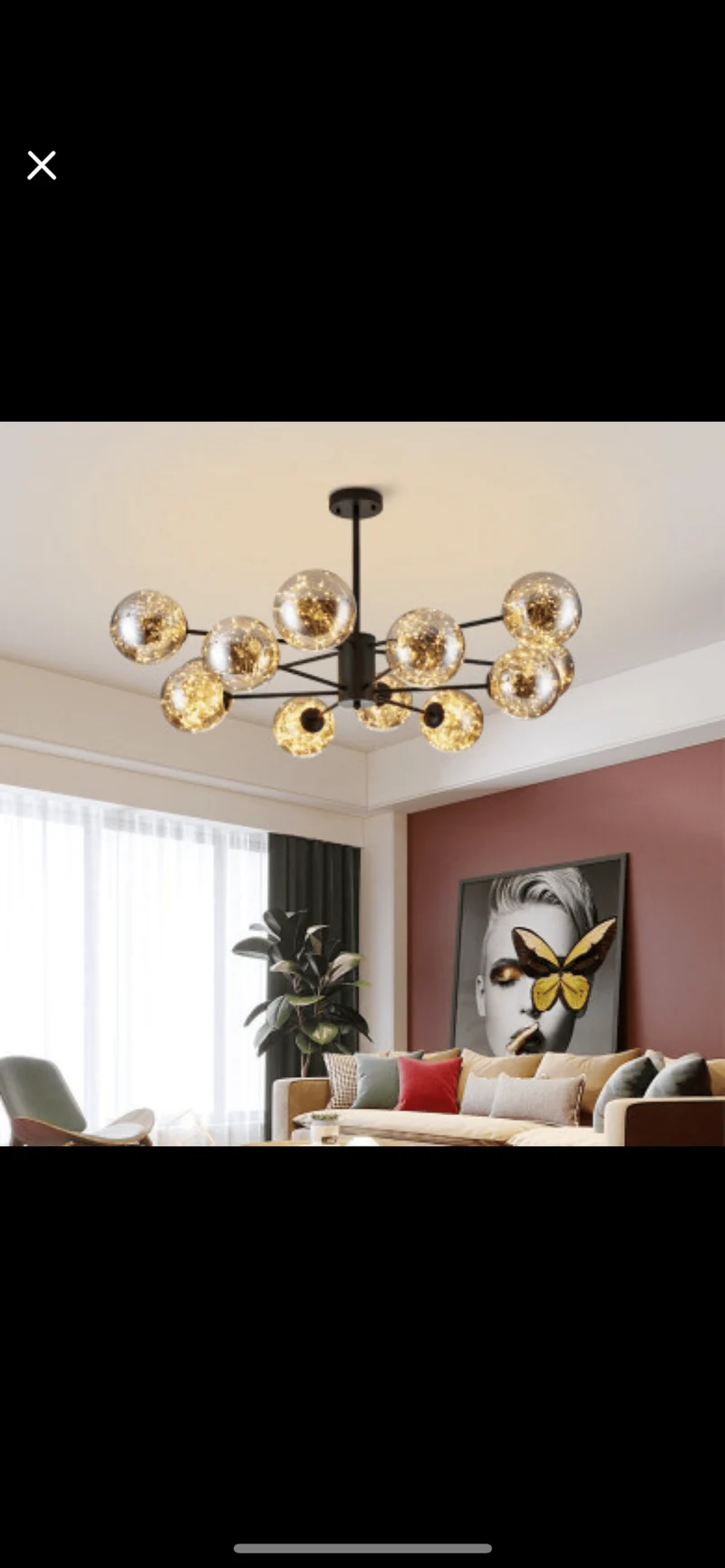 Euroselle Magic Bean Glass Chandelier With 12 Or 16 Heads