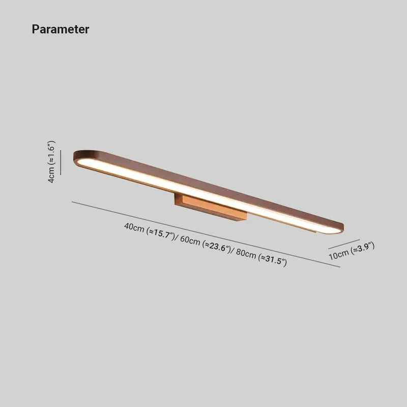 Calorex Modern Linear Metal Wall Light For Bedroom And Bath