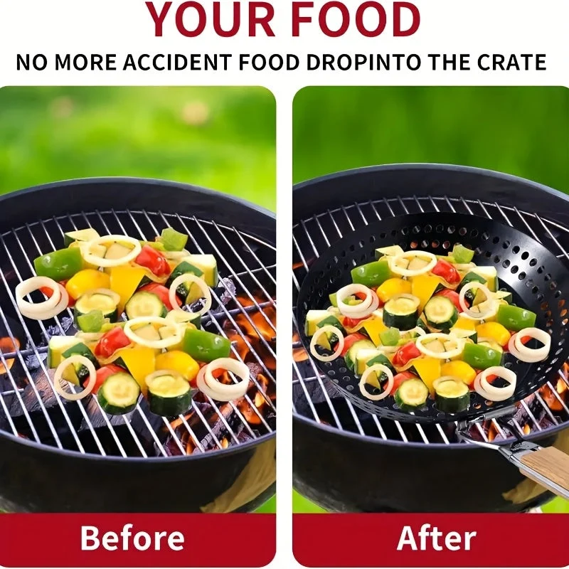 Euroselle Even Heat Outdoor Barbecue Pan For Grilling