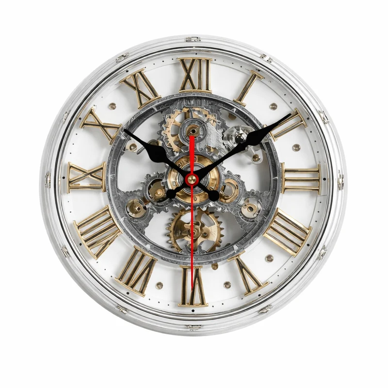 Euroselle Vintage Mechanical Wall Clock 2D Design Accent