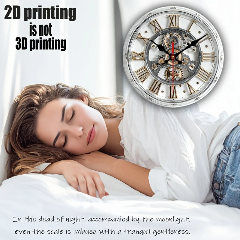 Euroselle Vintage Mechanical Wall Clock 2D Design Accent