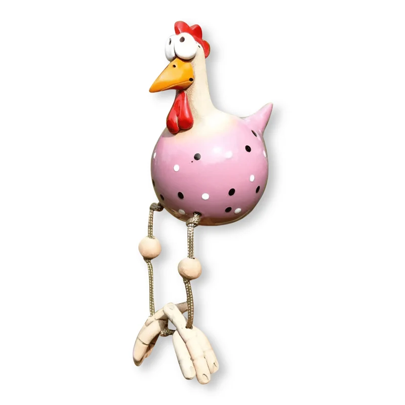Euroselle Weatherproof Chicken Garden Statue Durable Outdoor Décor