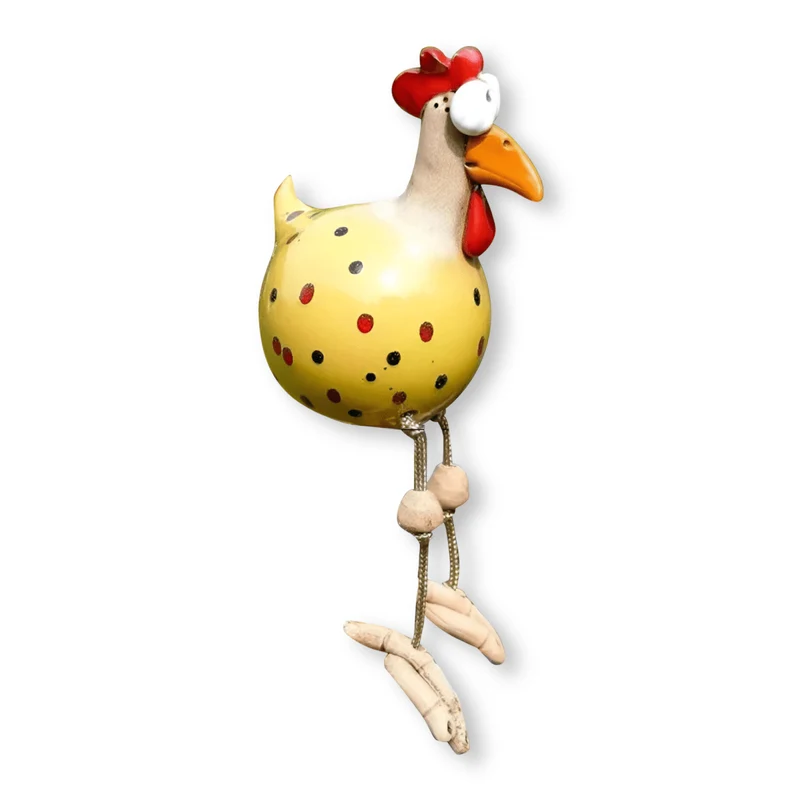 Euroselle Weatherproof Chicken Garden Statue Durable Outdoor Décor
