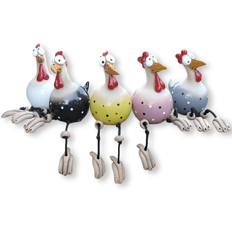 Euroselle Weatherproof Chicken Garden Statue Durable Outdoor Décor