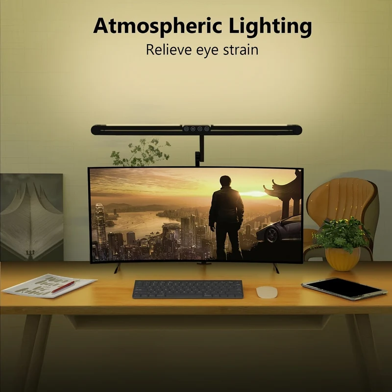 Euroselle 24W Adjustable LED Desk Lamp With Clamp Arm
