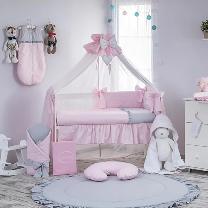 Babybetthimmel Baldachin mit Gestell, 480 x 175 cm