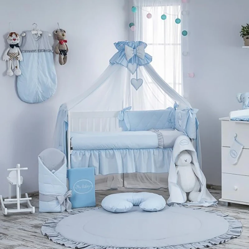 Babybetthimmel Baldachin mit Gestell, 480 x 175 cm