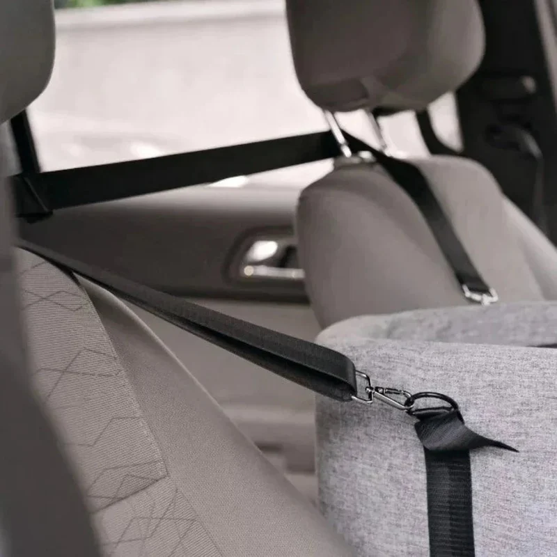 Euroselle Elevated Dog Car Seat Booster For Small Dogs Up To 11 Kg, Comfortable Travel Seat