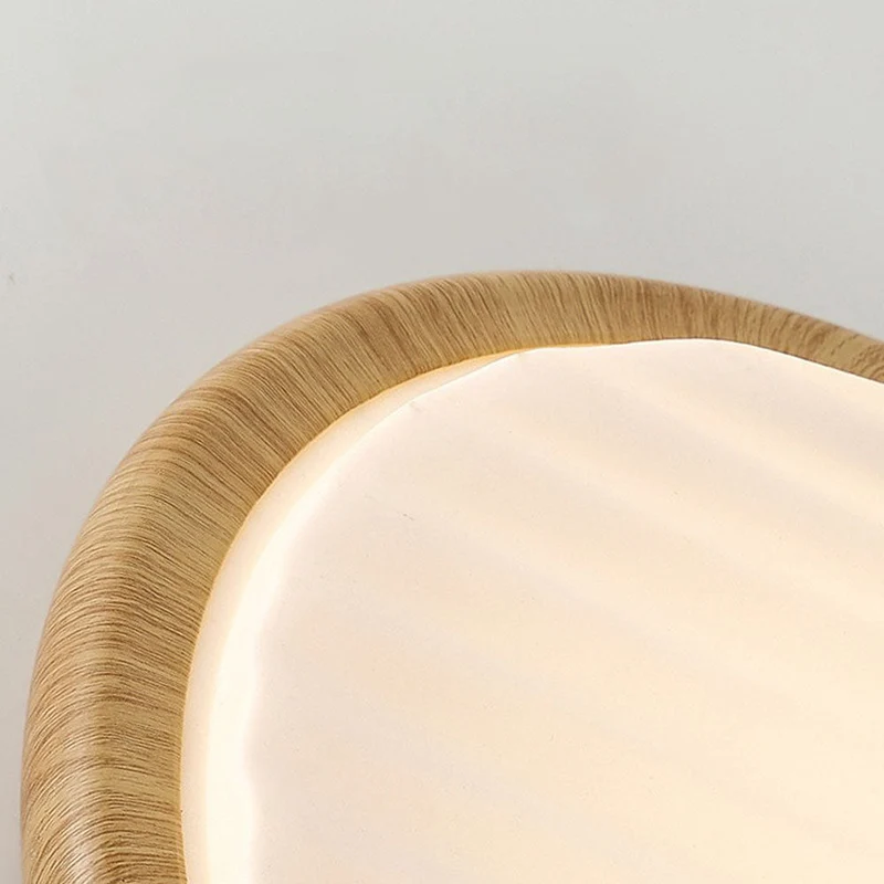 LuminOak Round Wooden LED Ceiling Light For Bedroom By Euroselle