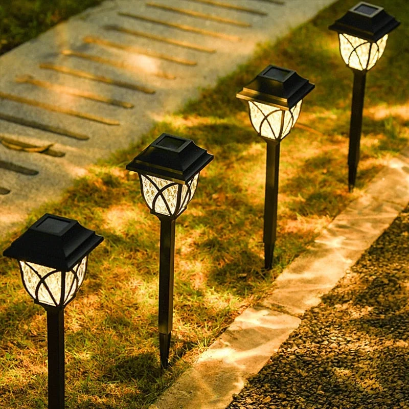 Euroselle Solar Garden Lights Automatic On Off for Outdoor Illumination