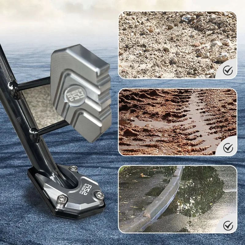 Euroselle Aluminum Motorcycle Side Stand Enlarger Foot Plate