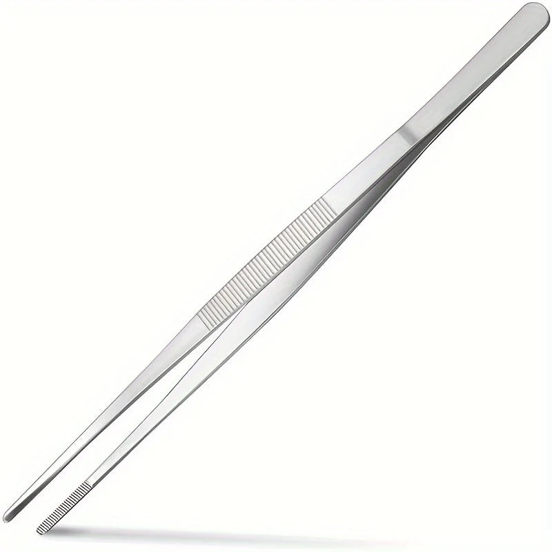 Euroselle 25cm Stainless Steel Tongs For Precise Grill Control