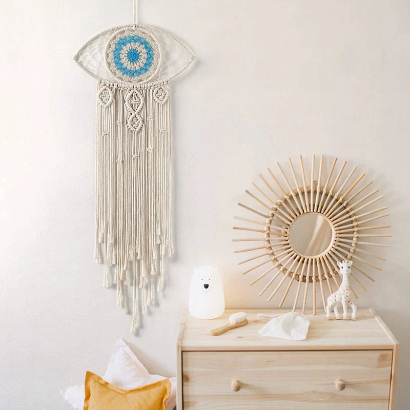 Euroselle Macrame Dream Catcher With Lights Boho Decor
