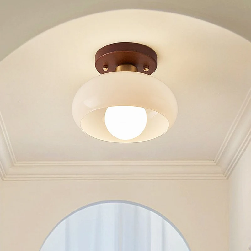 Euroselle ChicRetro Small White Vintage Style Ceiling Lamp