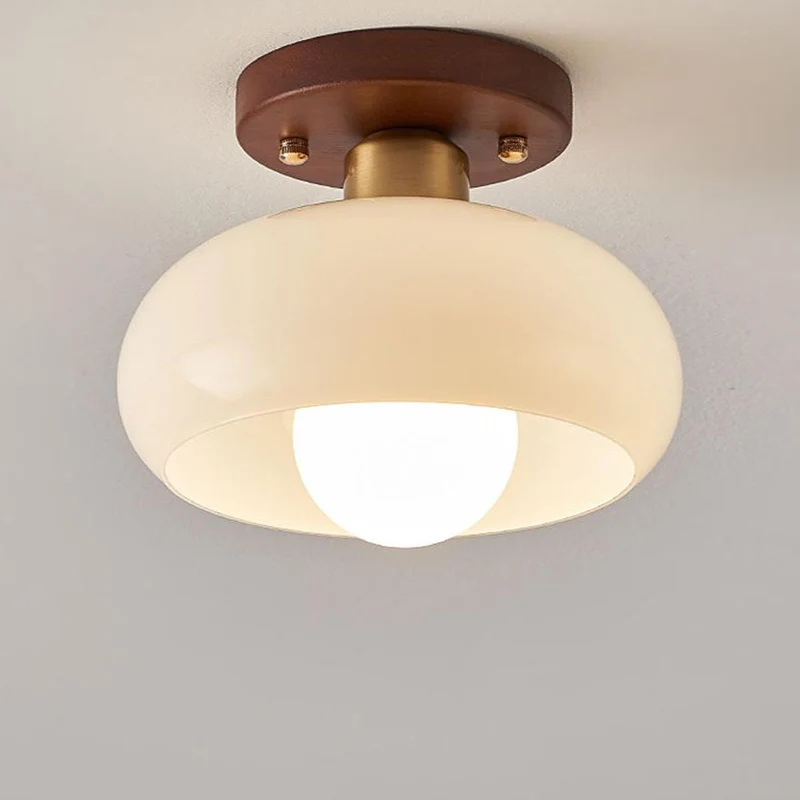 Euroselle ChicRetro Small White Vintage Style Ceiling Lamp