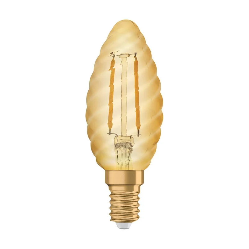 OSRAM VINTAGE 1906® LED Lampe LED CLASSIC B 2.5W 824 Gold E14 BW-Form, 220 lm, 2400 K, Warm Comfort Light