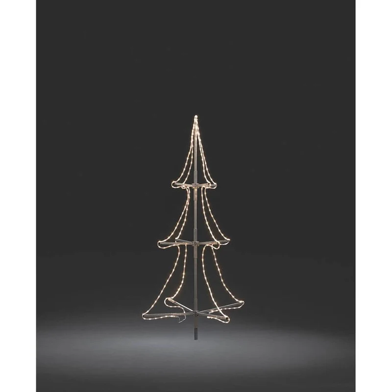 LED Schlauchsilhoutte Tannenbaum 3D groß 432 Warmweiße Dioden IP44
