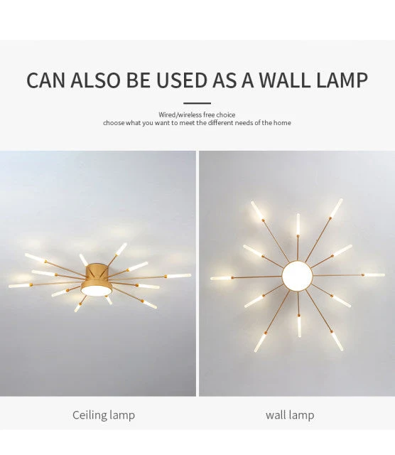 Euroselle Magic Wand Chandelier With Spiked Design