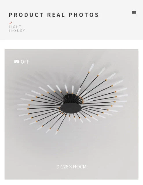 Euroselle Magic Wand Chandelier With Spiked Design