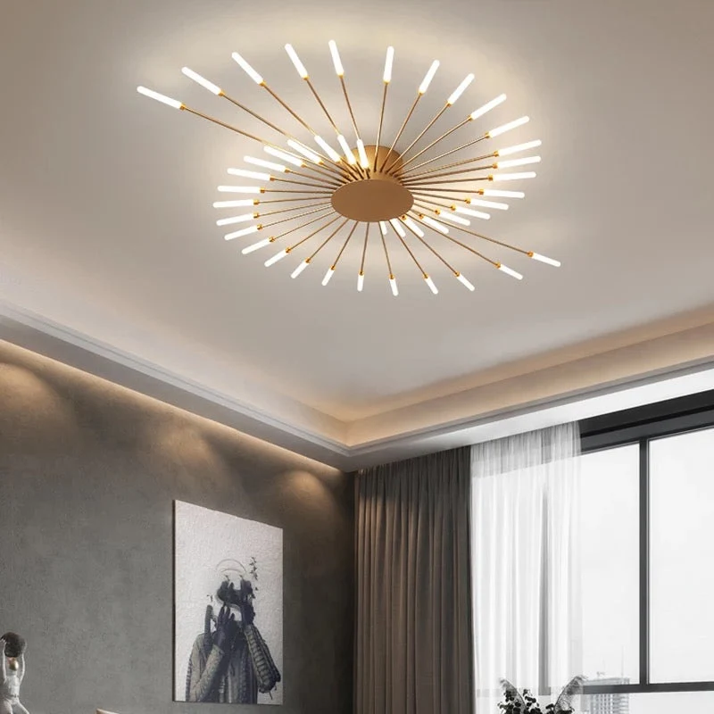Euroselle Magic Wand Chandelier With Spiked Design