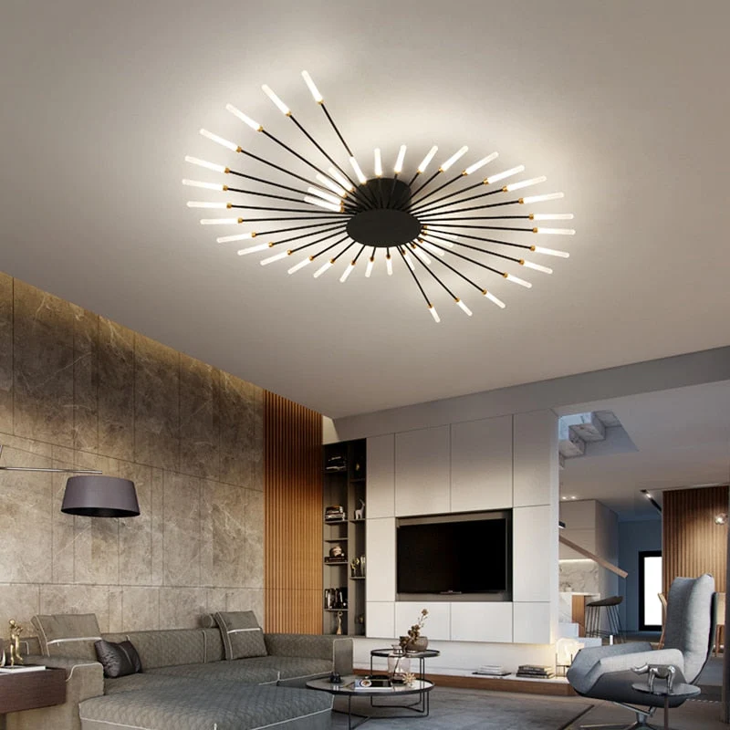 Euroselle Magic Wand Chandelier With Spiked Design