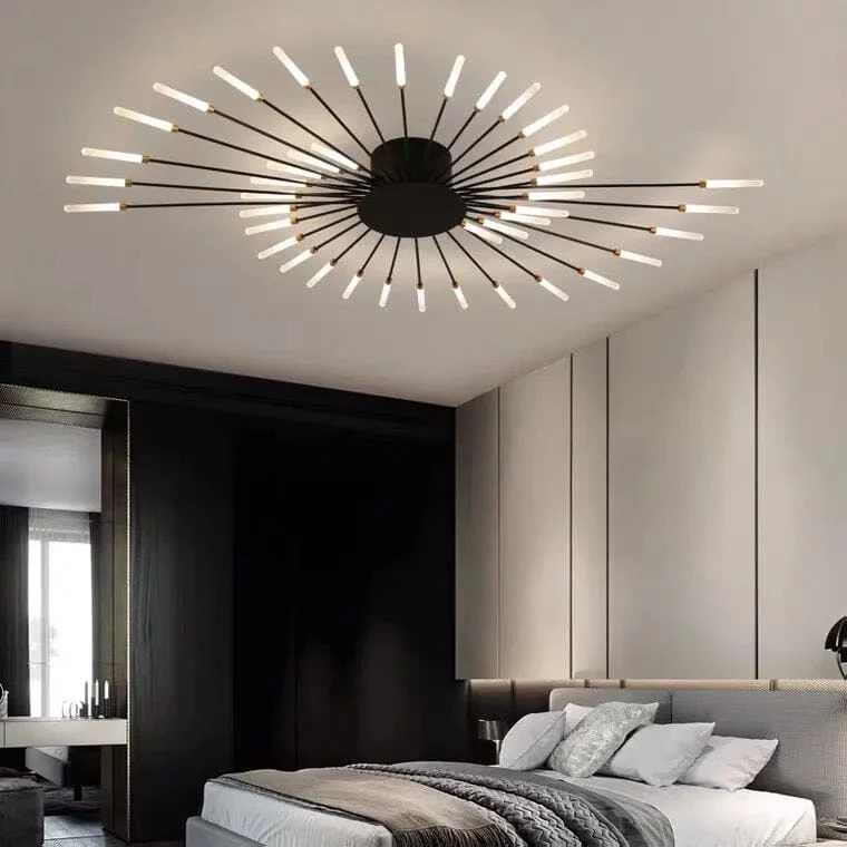 Euroselle Magic Wand Chandelier With Spiked Design