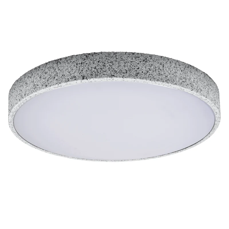 LEDVANCE ORBIS Yummy LED-Deckenleuchte mit Metallring, grau, 36W, 2600lm, 3000K, 490mm, 830 freundliches Warmweiß, durch Klicken dimmbar, IP20 Schutz, Montageschrauben und Dübel inklusive