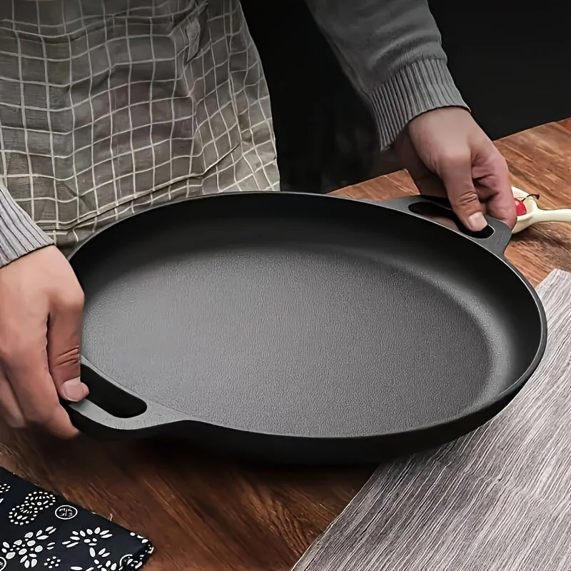 Euroselle Cast Iron Griddle Skillet for Even Heat and Multicooking