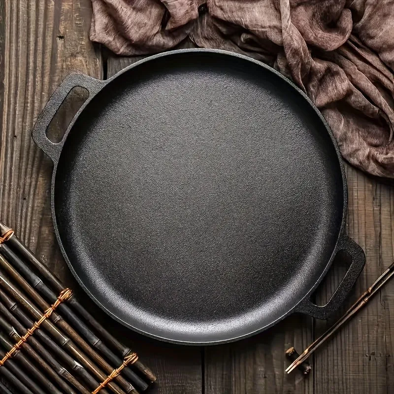 Euroselle Cast Iron Griddle Skillet for Even Heat and Multicooking
