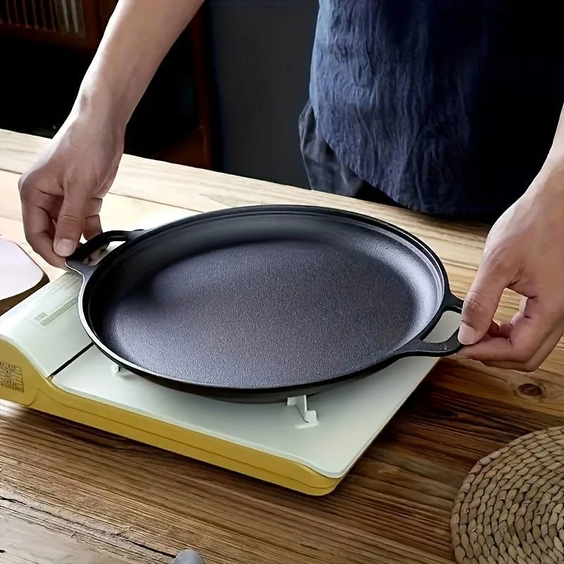 Euroselle Cast Iron Griddle Skillet for Even Heat and Multicooking