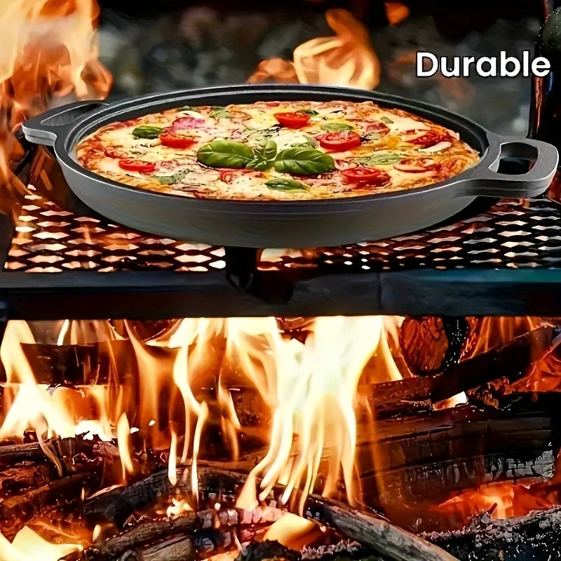 Euroselle Cast Iron Griddle Skillet for Even Heat and Multicooking