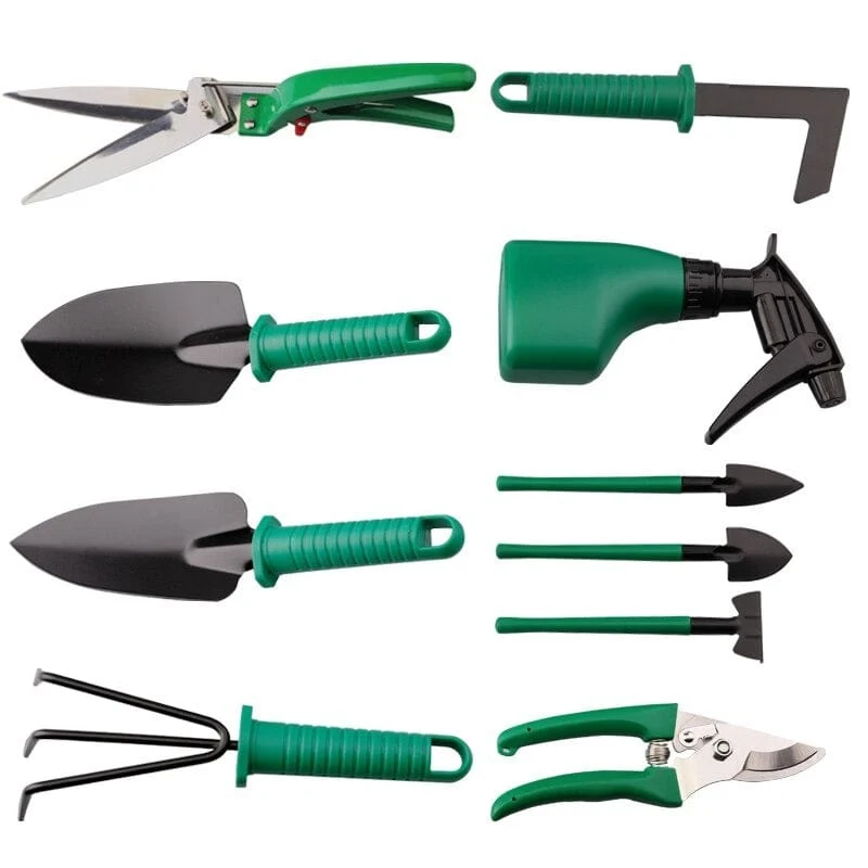 Euroselle 10-Piece Gardening Tool Set for Easy Outdoor Care