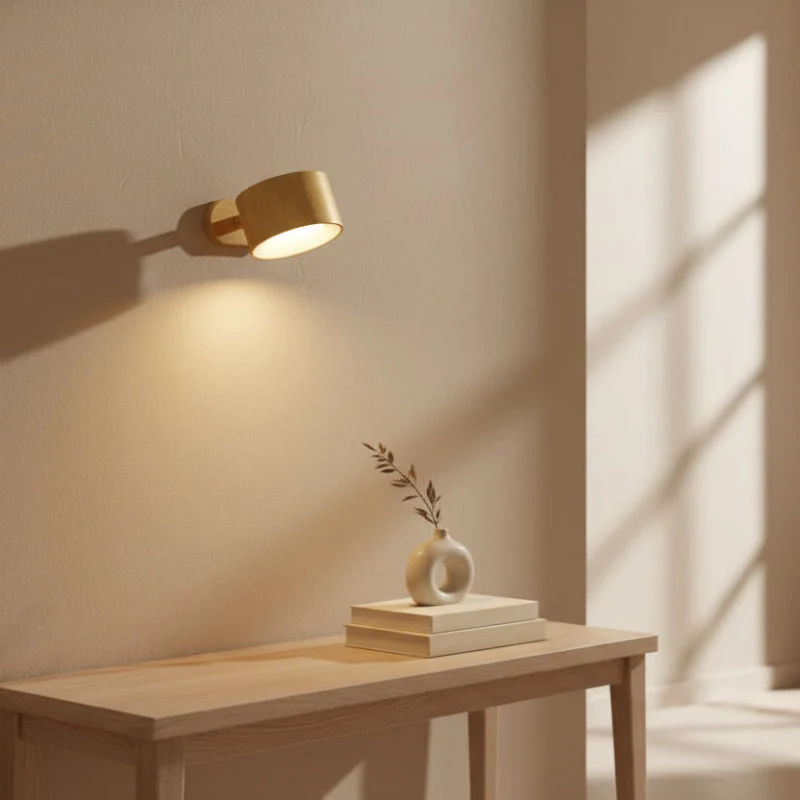 Euroselle 360 Degree Wireless USB Rechargeable Wall Lamp With Three Brightness Levels